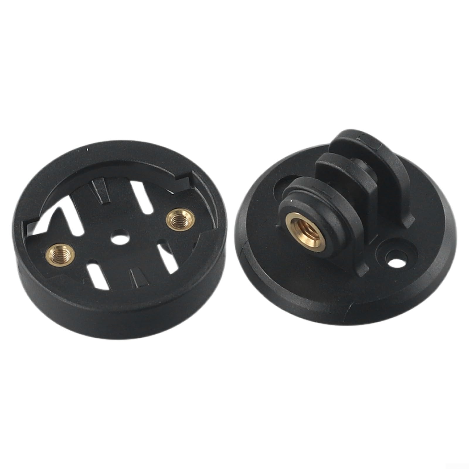 Base adaptador de montaje para Garmin Edge bicicleta ordenador odómetro ligero ABS montaje frontal para cámara o conector de luz con pernos se adapta a la parte inferior fijación segura fácil de