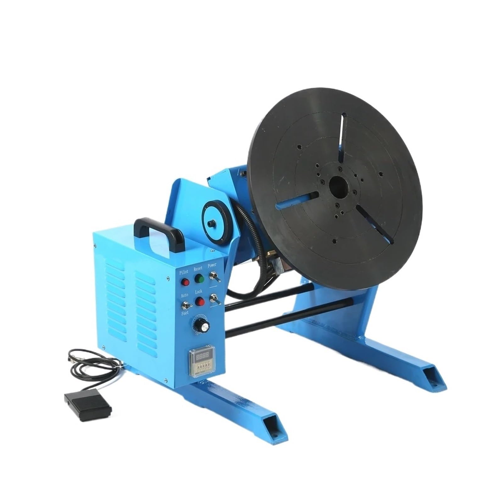 30KG Welding Positioner Turntable Rotator Center Hole 25mm Without Chuck Smooth Rotation