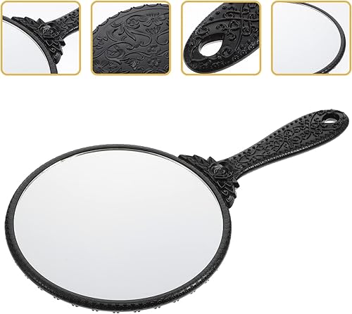 Miniatura 9 de minkissy Espejo de mano, espejo de mano, espejo vintage, espejo de mano, espejo de maquillaje, espejo de peluquería, espejo cosmético con asa para