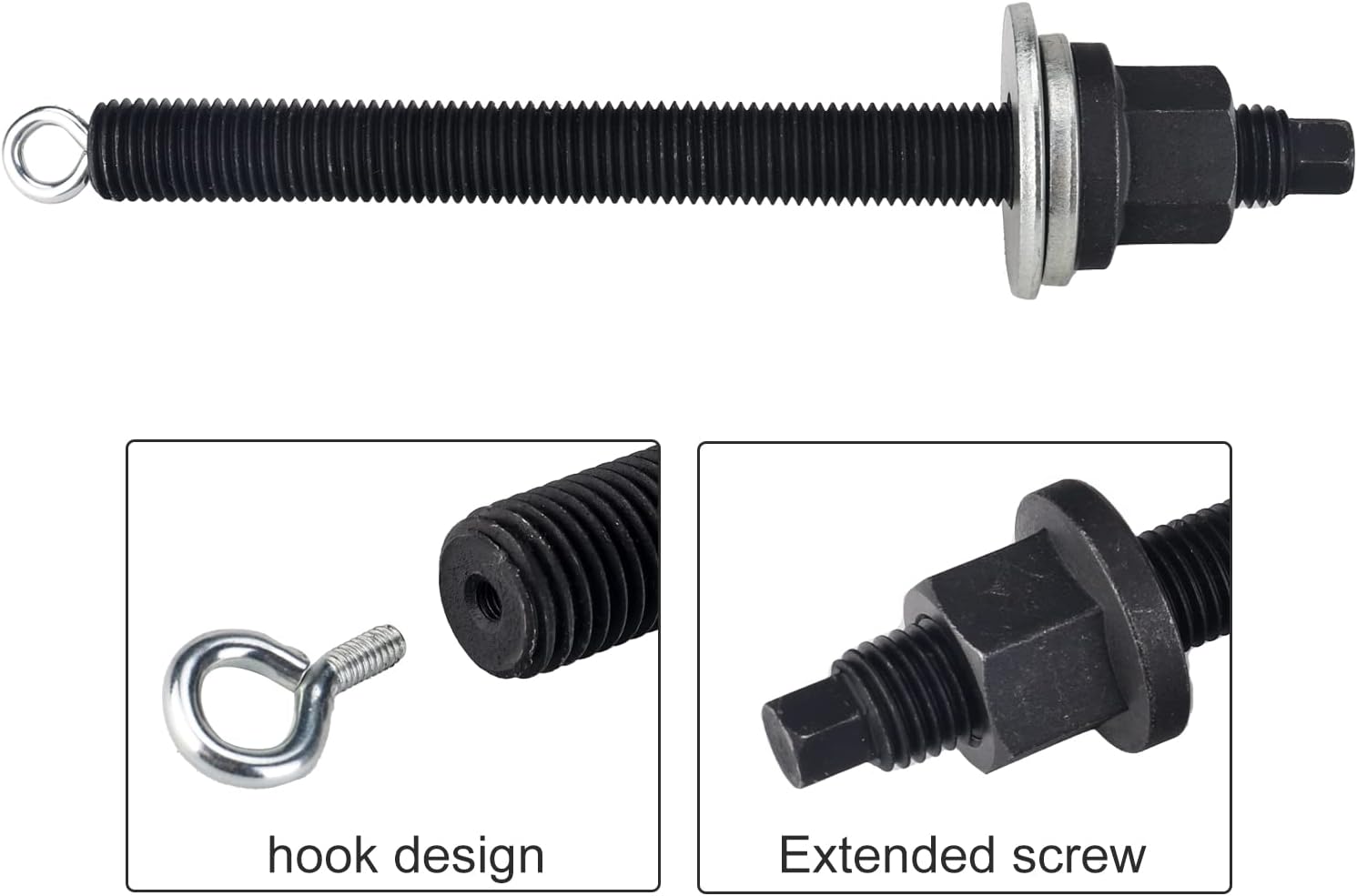 3mirrors Upgraded LS Harmonic Balancer Installer Crank Pulley Install Tool w/Lifting Hook Compatible with GM Chevy 1997-Up LS1 LS2 LS3 LS4 LSX LSA LS6 LQ4 LQ9 V8 Engine Pulley Installation Tool
