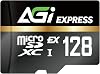 AGI TF 338 Micro SDXC Express 128GB UHS-I U3 V30 C10 RW up to 800700 MBs AGI128GE1TF338-CB MM10481