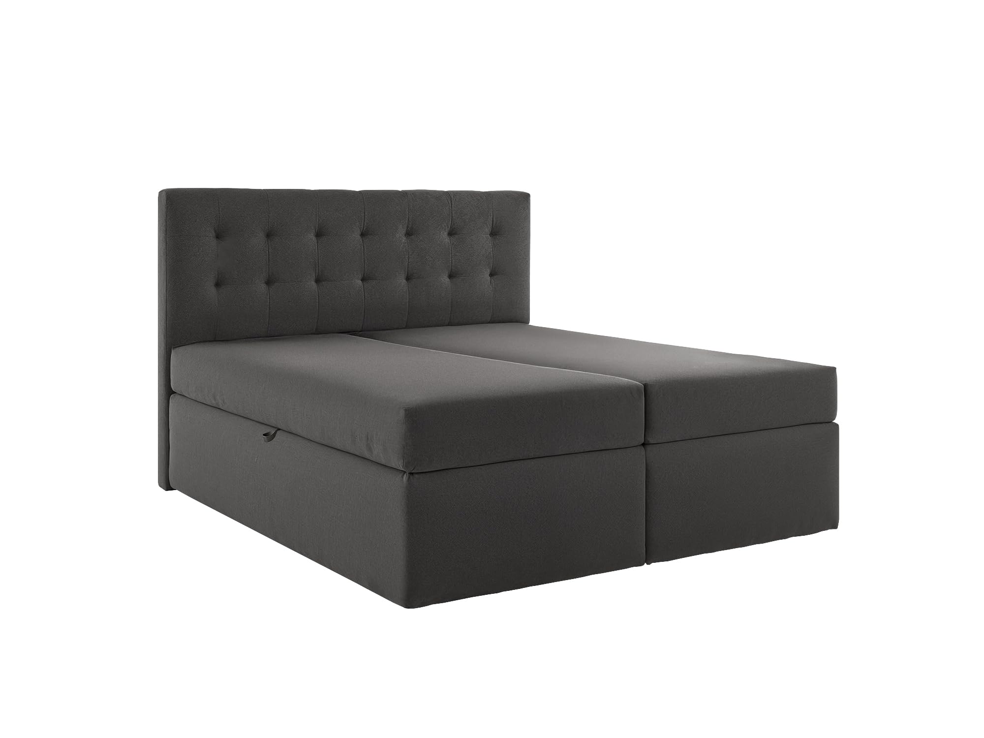 Lit Boxspring 200x200 cm avec Sommier Coffre