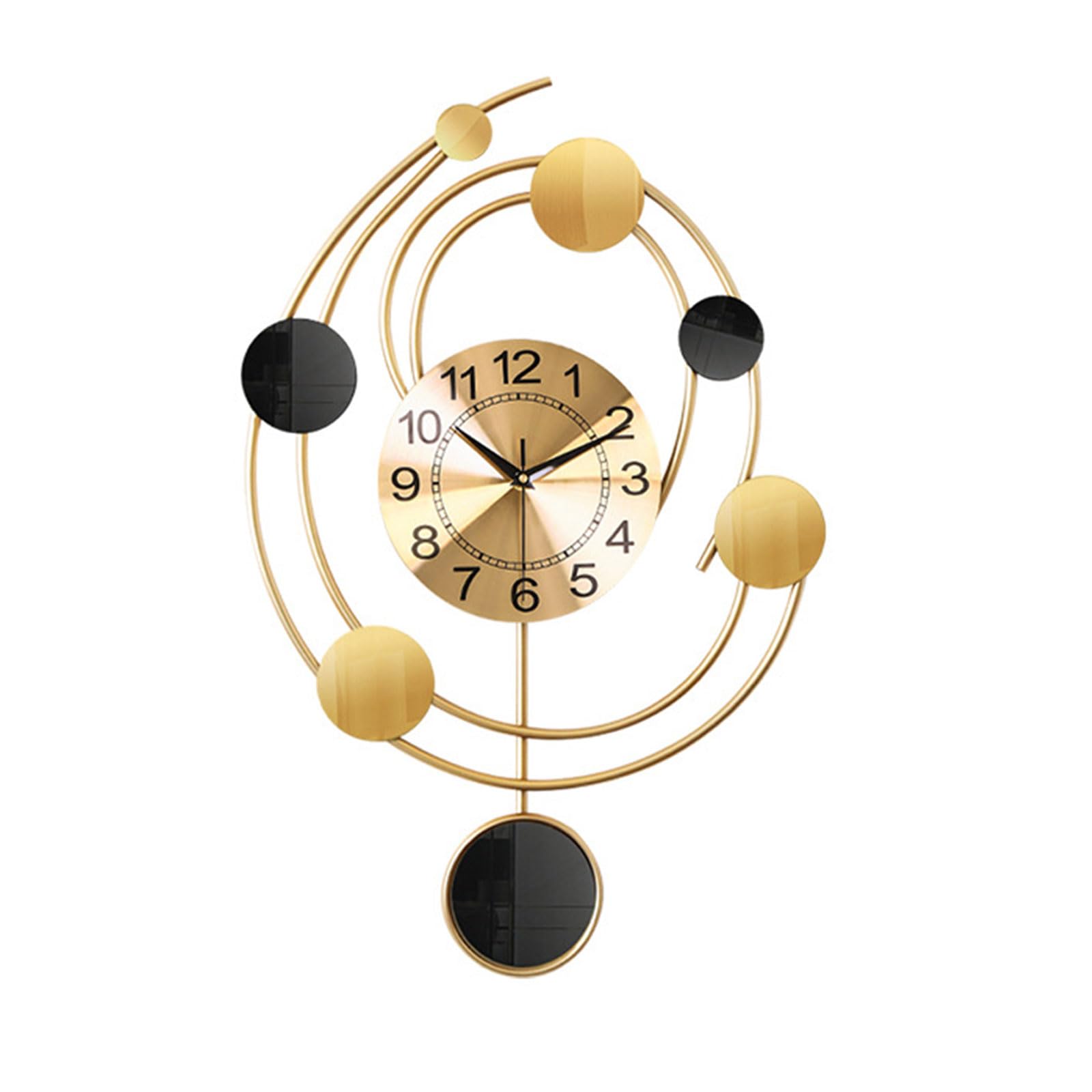 Grande horloge murale sans tic-tac pour supprimer les bruits de salon