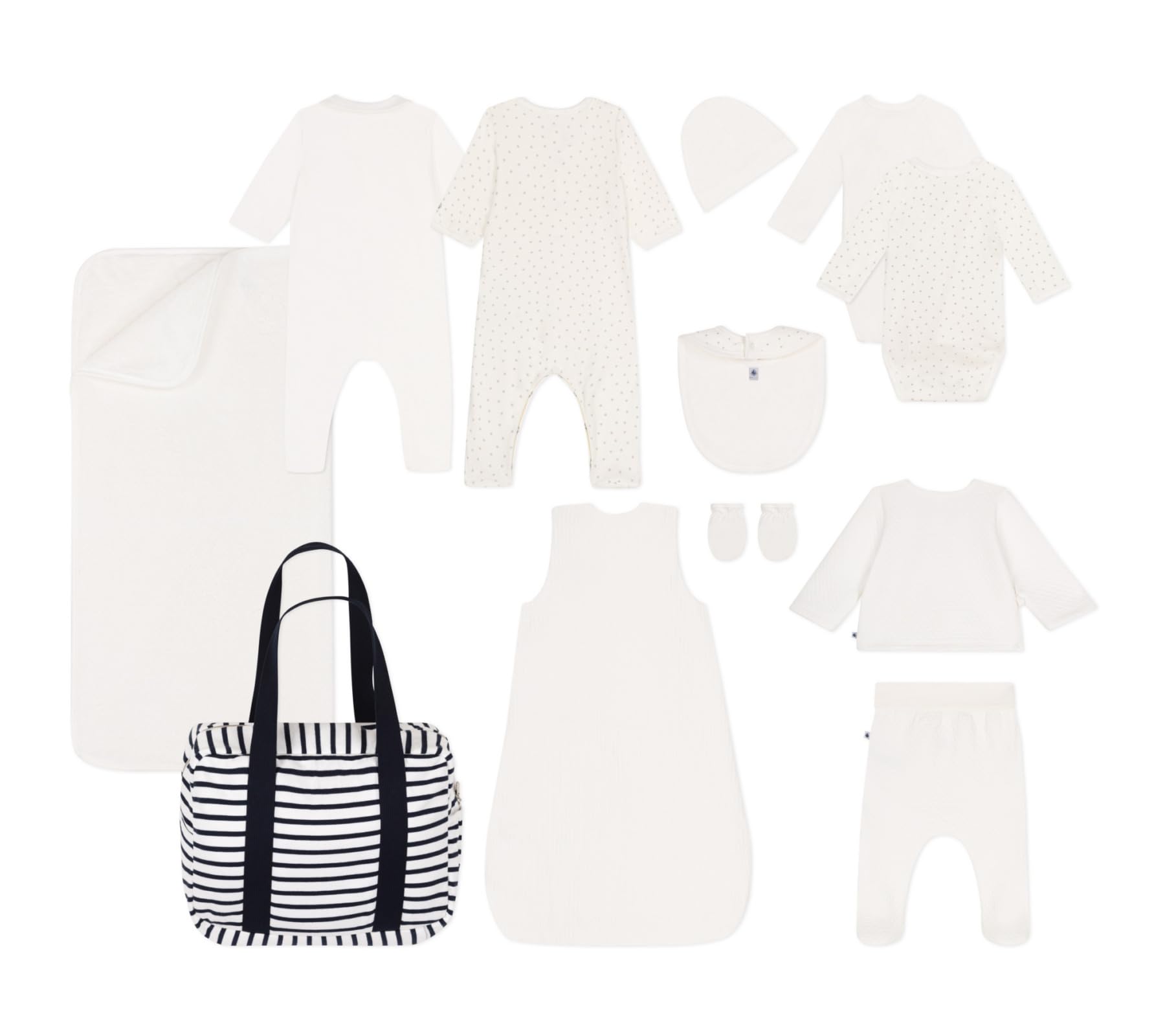 Petit Bateau Unisex Baby A0cpc Umstandskoffer (12er Pack)