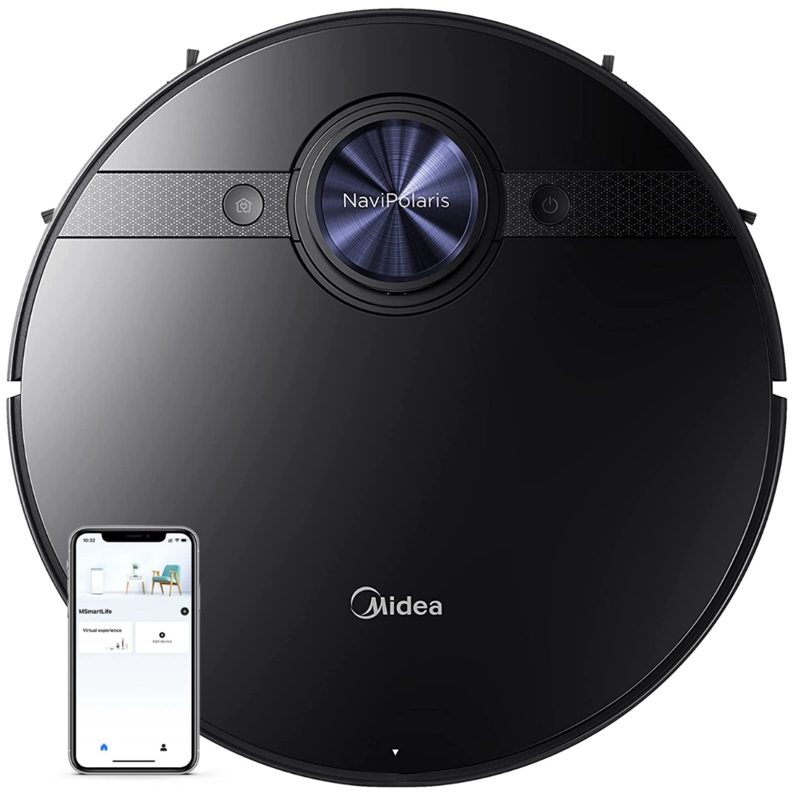 Midea M7 Robot Vacuum Cleaner, 4000Pa Self Charging Robotic Vacuum and Mop, Multi-Level Mapping Lidar Navigation, Alexa, G...