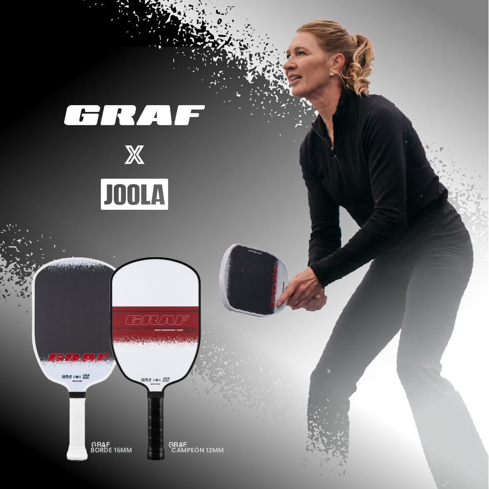 JOOLA Pickleball Agassi x GRAF Raqueta de Pickleball, Pala de Pickleball con Superficie de Fibra de Vidrio