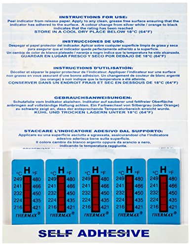 neoLab Temperatur-Messstreifen, 216° C bis 249° C, 10 Stück