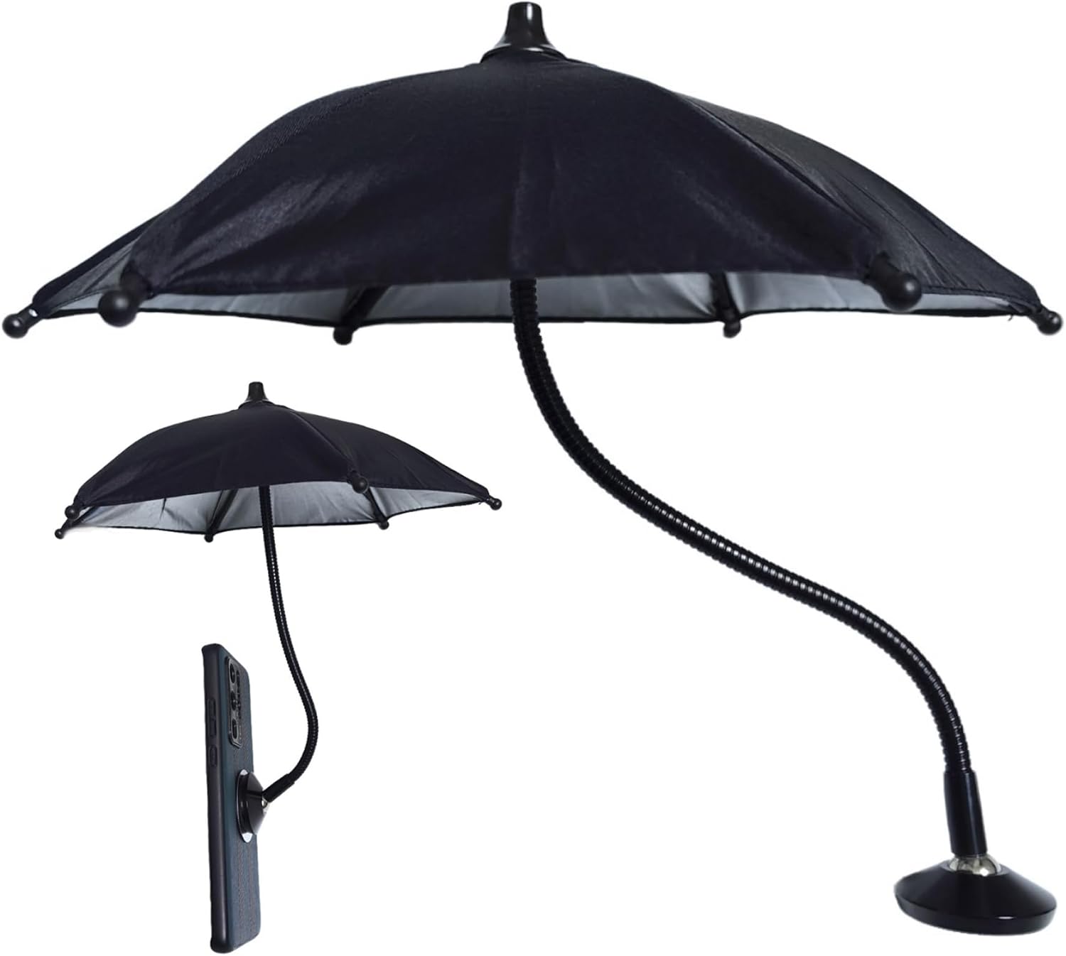 Phone Umbrella Anti-Glare Cell Phone Sun Shade with Strong Magnets, Adjustable, Universal