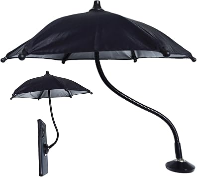 Phone Umbrella Anti-Glare Cell Phone Sun Shade with Strong Magnets, Adjustable, Universal