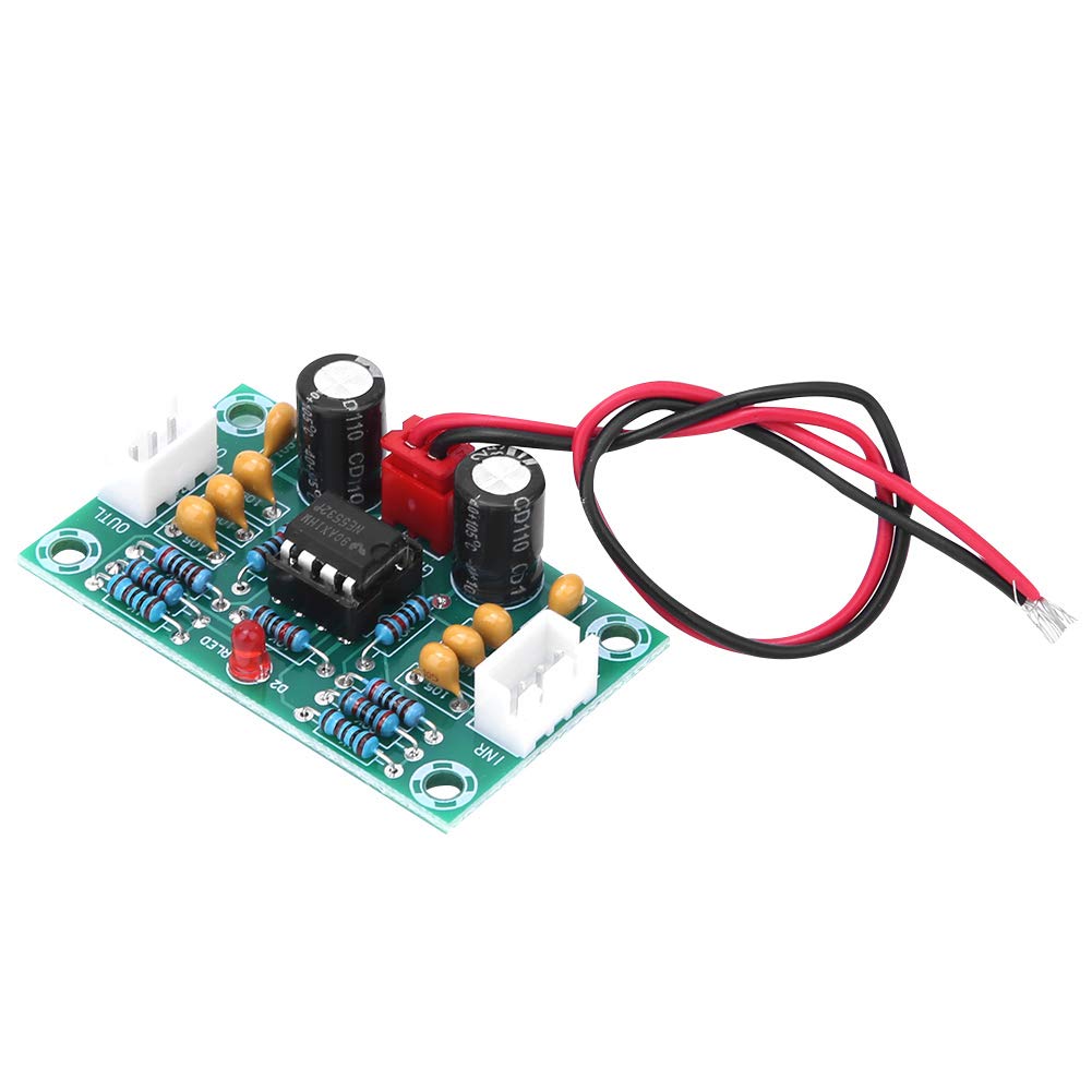 NE5532 Dual Channel Low Noise Preamplifier Board with 5X Gain,Compact Design for DIY Projects,DC 12 30V
