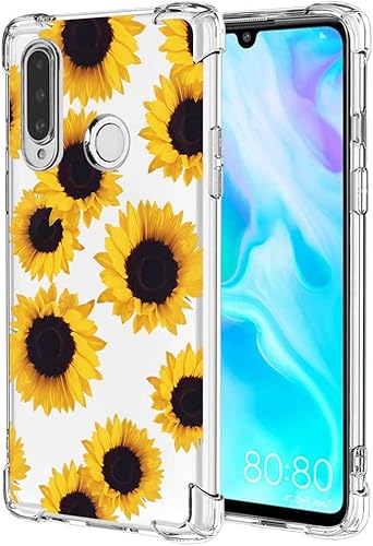 Miniatura 6 de Funda transparente para Huawei P30 LiteNova 4E MAR-LX3A para niñas y mujeres, TPU suave a prueba de golpes, funda protectora transparente para