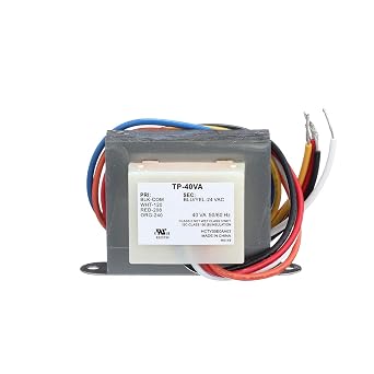 TP-40VA Control Transformer; 120/208-240/24V; 40VA; Single Phase; 50/60 Hz