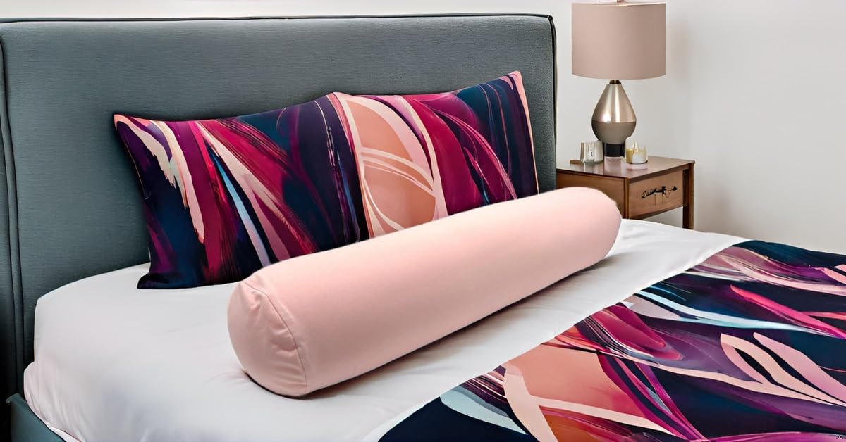Microbead Body Pillow - Luxuriously Soft and Huggable with Removable Cover 30 X 8
