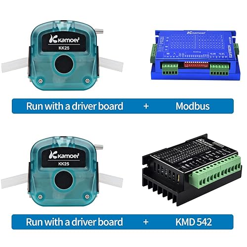 Miniatura 3 de Kamoer KK25-ODM Bomba peristáltica de alto flujo 24 V motor paso a paso 6000H bomba dosificadora líquida para transferencia viscosa, líquidos no
