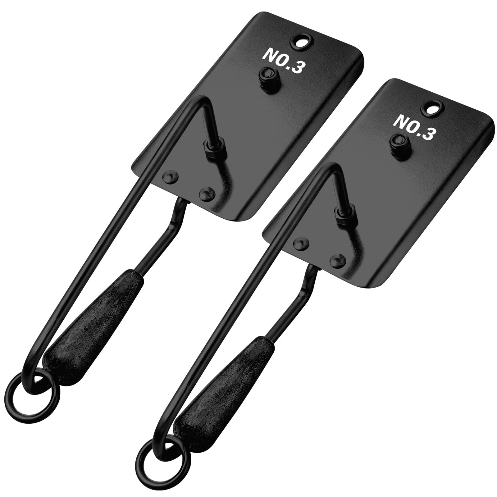 Leinuosen 2 Pcs Fishing Planer with Stainless Steel Heavy-Duty Trolling Planer Boards for Fishing Downrigger Freshwater Saltwater Wahoo Tuna Outdoor(Black,5.3 oz)