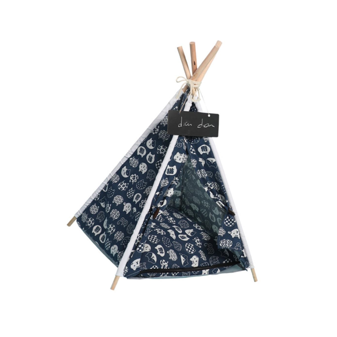 Tente pour animaux de compagnie en tissu résistant, cabane déco pour salon et chambre