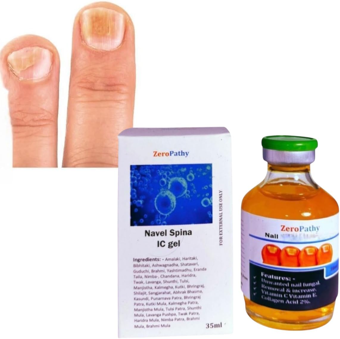 nail serum for nail, removal Serum For Nail Strong| Nail Growth Booster Oil - Herbal for Longer Nails Nail Serum - Ayurvedic Care for Nail Problems Nail Oil (35ml)