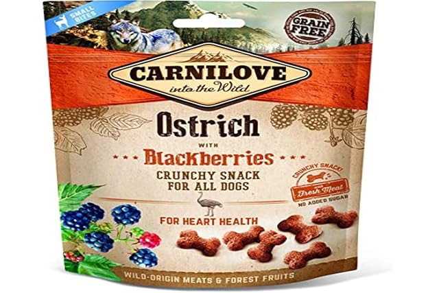 Carnilove Canine Crunchy Snack Avestruz Moras Caja 6X200Gr 1200 g
