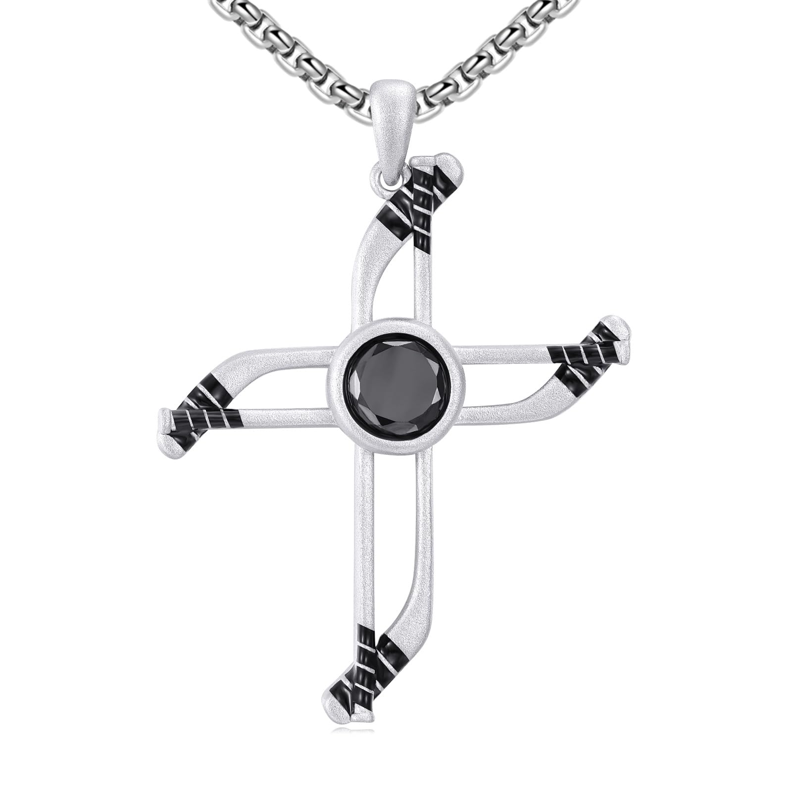 YFN Sport Necklace Sterling Silver Never Give Up I Can Do All Things Pendant Jewelry Sport Gifts for Women Men