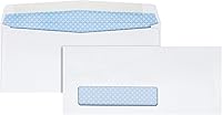 Vista 1 de Quality Park Sobre de ventana, ventana de dirección, contemporáneo, 8 5/8, blanco, 500/caja