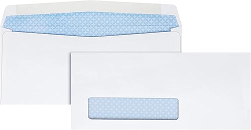 Quality Park Sobre de ventana, ventana de dirección, contemporáneo, 8 58, blanco, 500caja