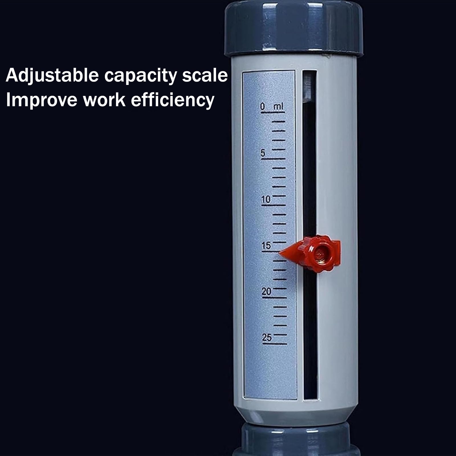 Pipetas de laboratorio ajustables con dispensador superior de botella, 0-25 ml para una dispensación precisa, fácil de usar para técnicos e investigadores de laboratorio, incluye botellas de reactivo
