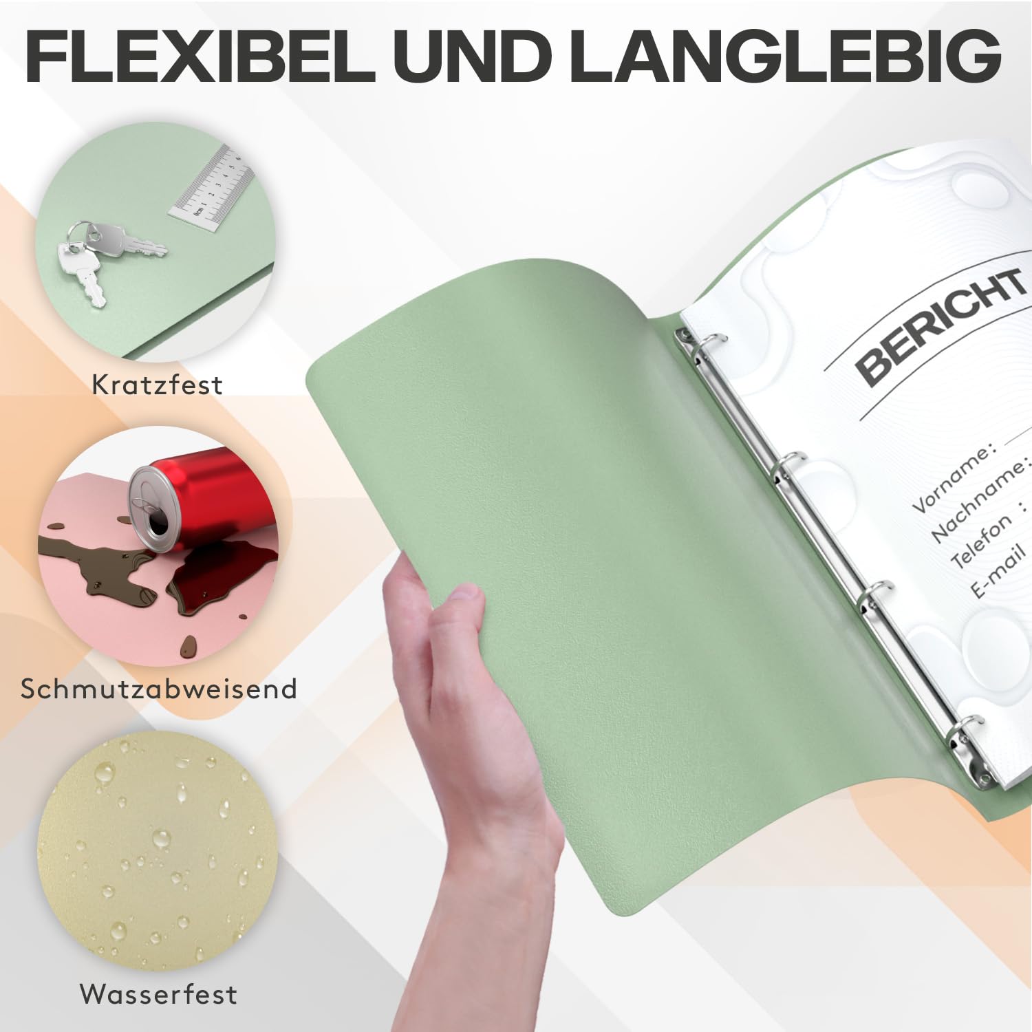 ACROPAQ - 12 x Ringbuch A4 | 4 Ringen | Mit Rückenetiketten, Rückenbreite 2,5 cm, Erde, Natur Farbkollektion - Ringhefter, Ringordner, Ordner A4 Schmal, Ringmappe A4, Schulordner