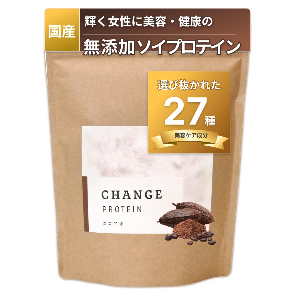 Amazon.co.jp: ソイプロテイン 無添加 シェイカー付き 女性 チェンジ