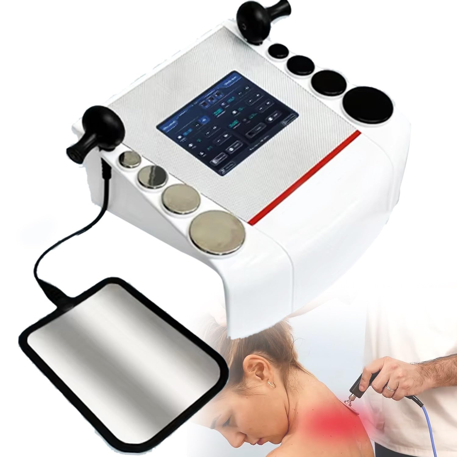 Tecar Therapy Diathermy Machine Chiropractic Massage/Joint Discomfort Relief Body Care Cet/Ret Handles