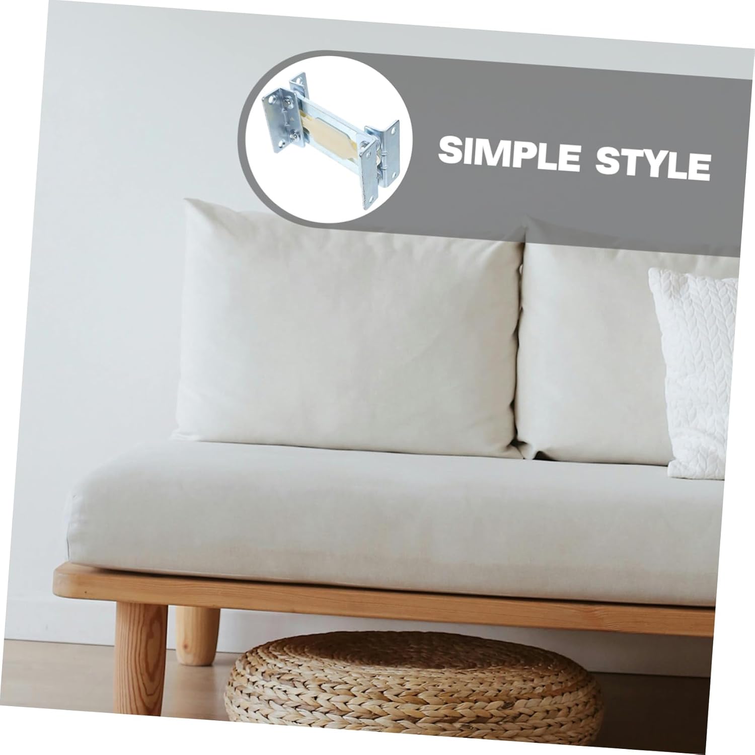 Sofa Hinge Joint Hinge for Armrests and Headrests Angle Adjuster for Folding Sofas Easy Installation Silver Finish