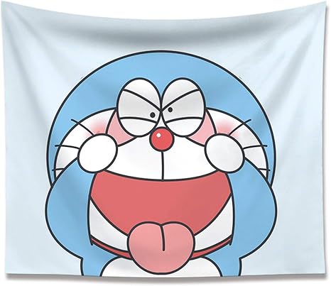 Amazon Co Jp アニメドラえもん背景布 壁布 かわいいライブ寝室の装飾 女の子の部屋のタペストリー Color G Size 0x150cm ホーム キッチン