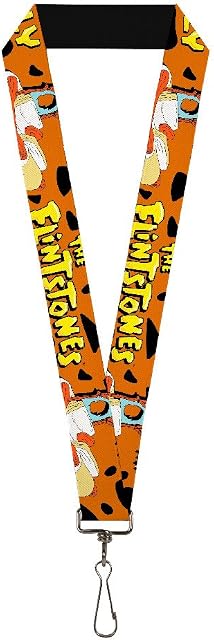 Buckle-Down unisex adults Buckle-down Lanyard - the Flintstones Key Chain, Multicolor, Standard US