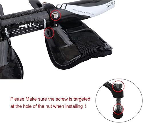 Miniatura 12 de PLATT Carbono TT Manillar Bicicletas Aero Barras Tri Barras Ciclismo Resto Manillar para Bicicleta de Montaña y Bicicleta de Carretera 1.252 in