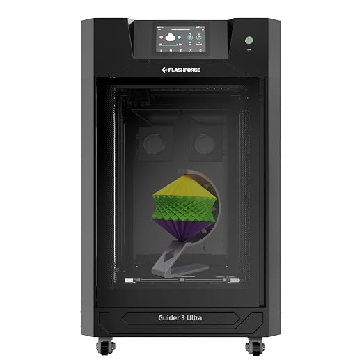 FLASHFORGE Guider 3 Ultra 3D Printer,Dual Extruder 3D Printer with Full Auto Leveling,500mm/s Max Speed,350°C Direct Extruder with Quick Detachable Nozzle,Core XY,Large Print Size 330 * 330 * 600mm