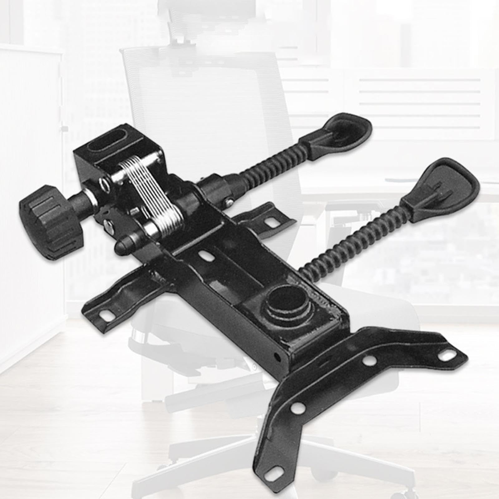 Sharplace Silla de Oficina con Mecanismo Giratorio y Control de inclinación, Base Ajustable y Soporte de Acero