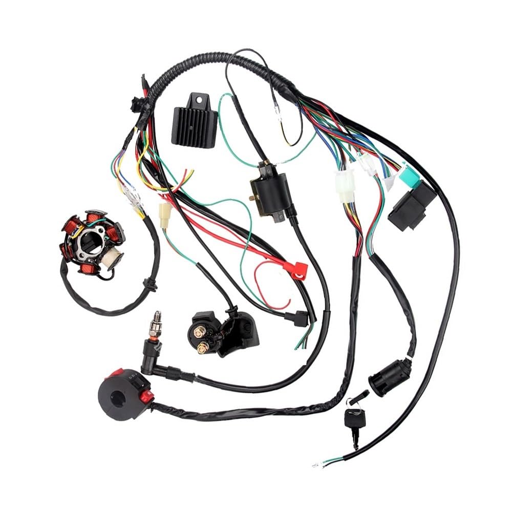 Faisceau de câbles et boîtier CDI d'allumage pour quad 90cc et 125cc - 7