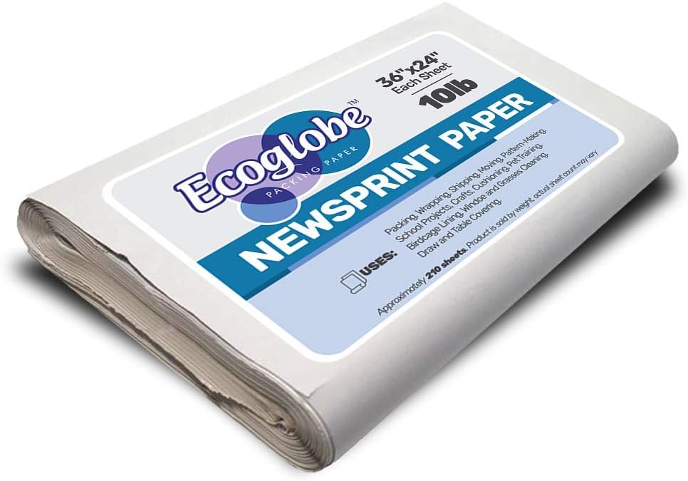 ECOGLOBE 10 lb. of Packing Paper (210 Sheets) for Wrapping