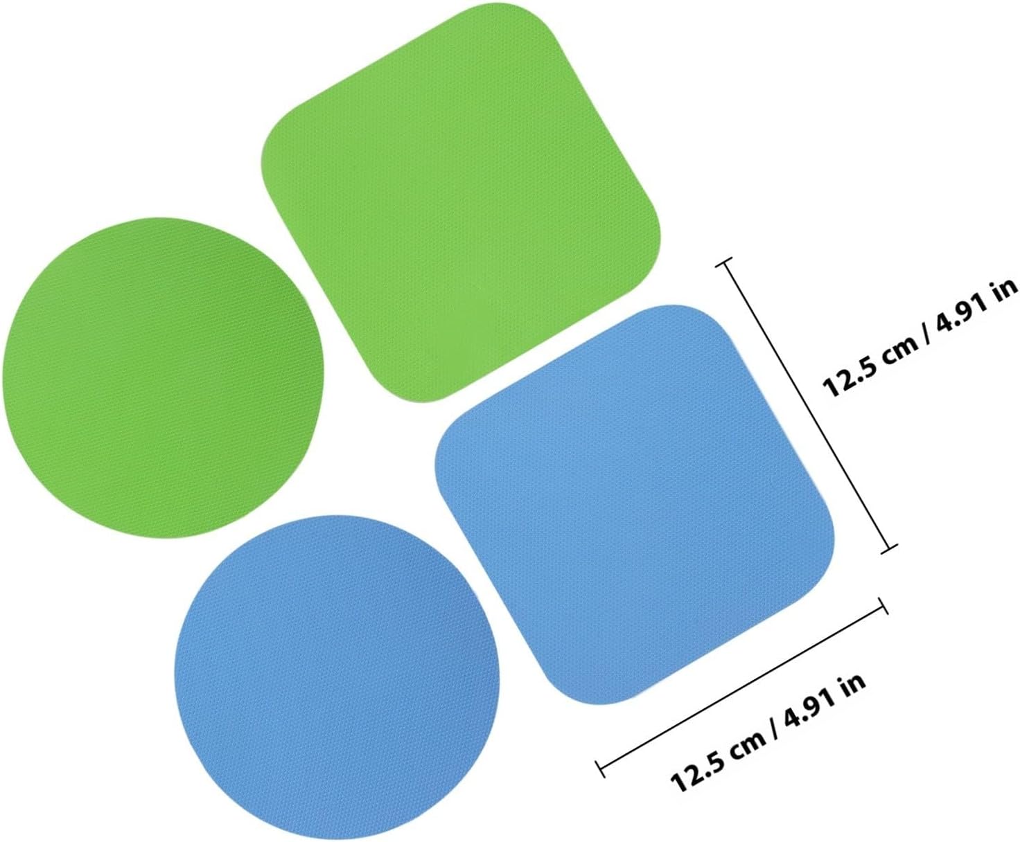4pcs Rubber Jar Opener Gripper Pads Non-slip Heat Resistant Kitchen Coasters Multi-purpose Jar Grippers for Seniors and Drink Bottles
