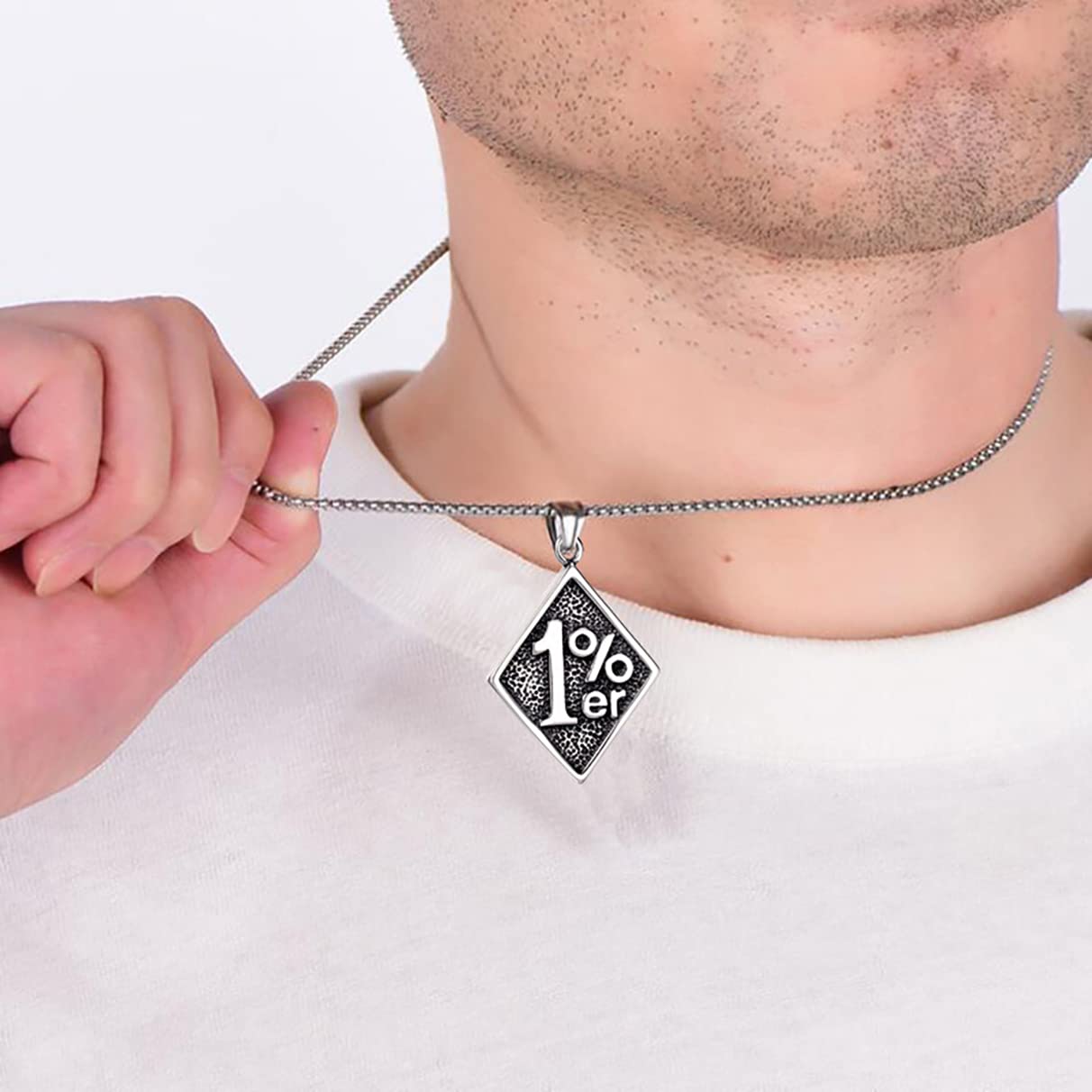 Collar Colgante Retro 1% - Aleación De Zinc, Unisex, Regalo Para Hombres Y Mujeres, Moda Casual
