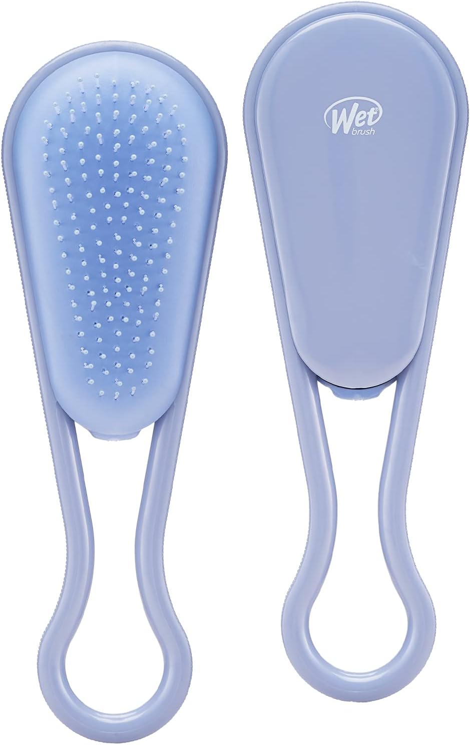Pure and Clean Detangling Brush, Blue - All Hair Types - Ultra-Soft IntelliFlex Detangler Bristles Glide Through Tangles with Ease - Pain-Free Comb for Men, Women, Boys and Girls