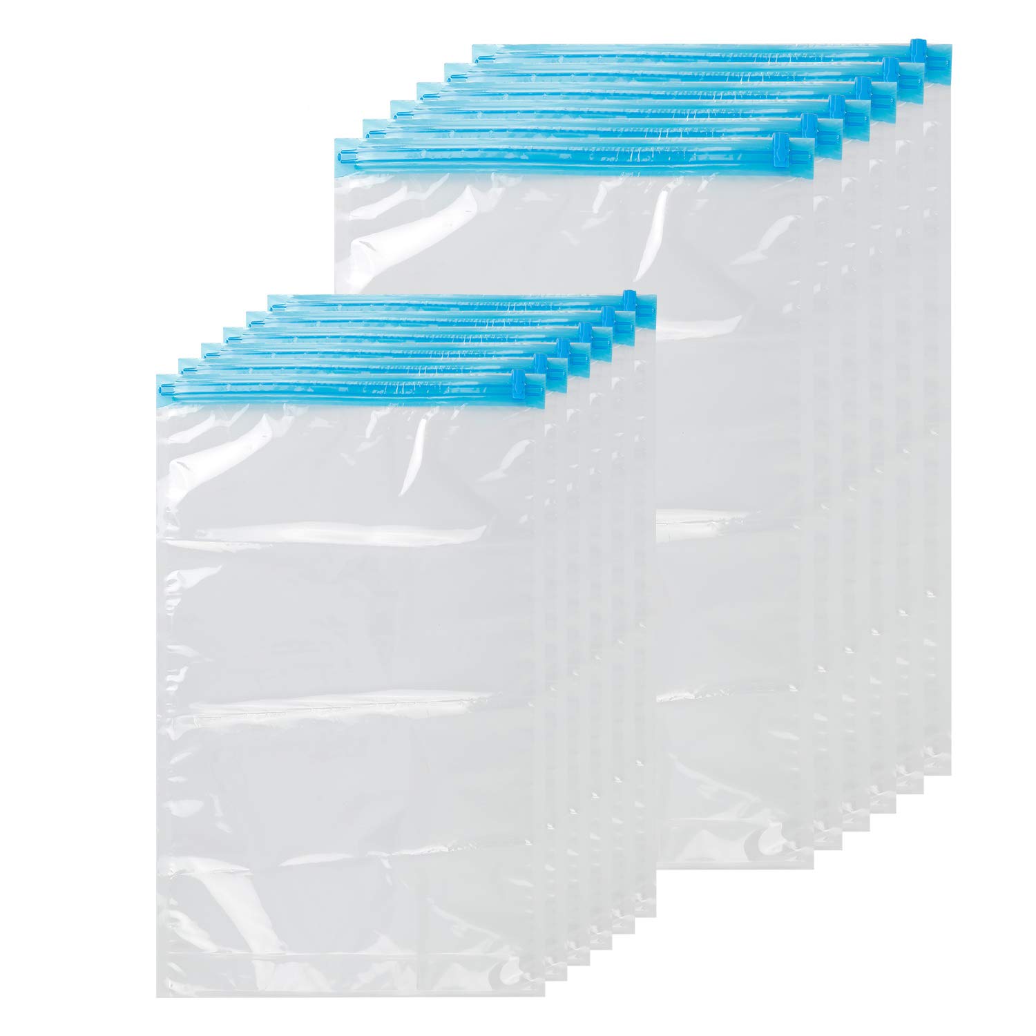 ZWMYF Small Vacuum Storage Bag, Roll-up Storage Bags, 12 Pack Travel Compression Bags, No Pump or Vacuum Needed