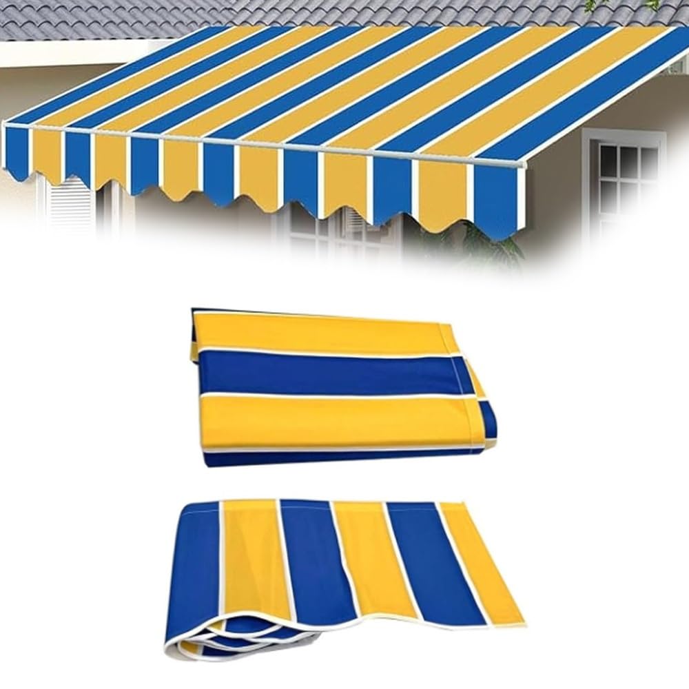 Toile de store banne 6x3m anti éblouissement pour remplacer un tissu usé ou déchiré