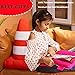 ELAINREN Funny Road Cone Plush Safety Traffic Cone Toy Pillow Soft Simulation Red Roadblock Stuffed Model Cute Plushies Roadblock Dolls for Photo Prop Construction Party Favors,17.7''