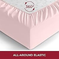 Vista 47 de Mellanni California King Fitted Sheet - Iconic Collection Bedding Sheets with up to 16 inch Deep Pocket - Soft & Cooling - Fade & Stain Resistant