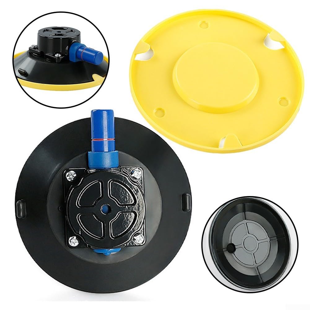 Base di montaggio a ventosa a vuoto, 15,2 cm, pompa manuale resistente per attacchi sicuri (M8)