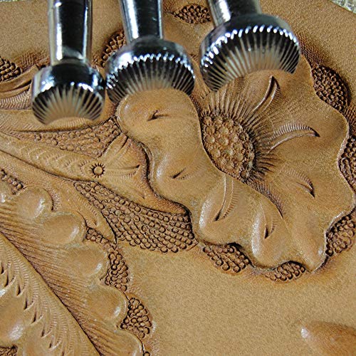 Steel Camouflage Stamps, Set of 3, Craft Japan Leather Stamping Tools