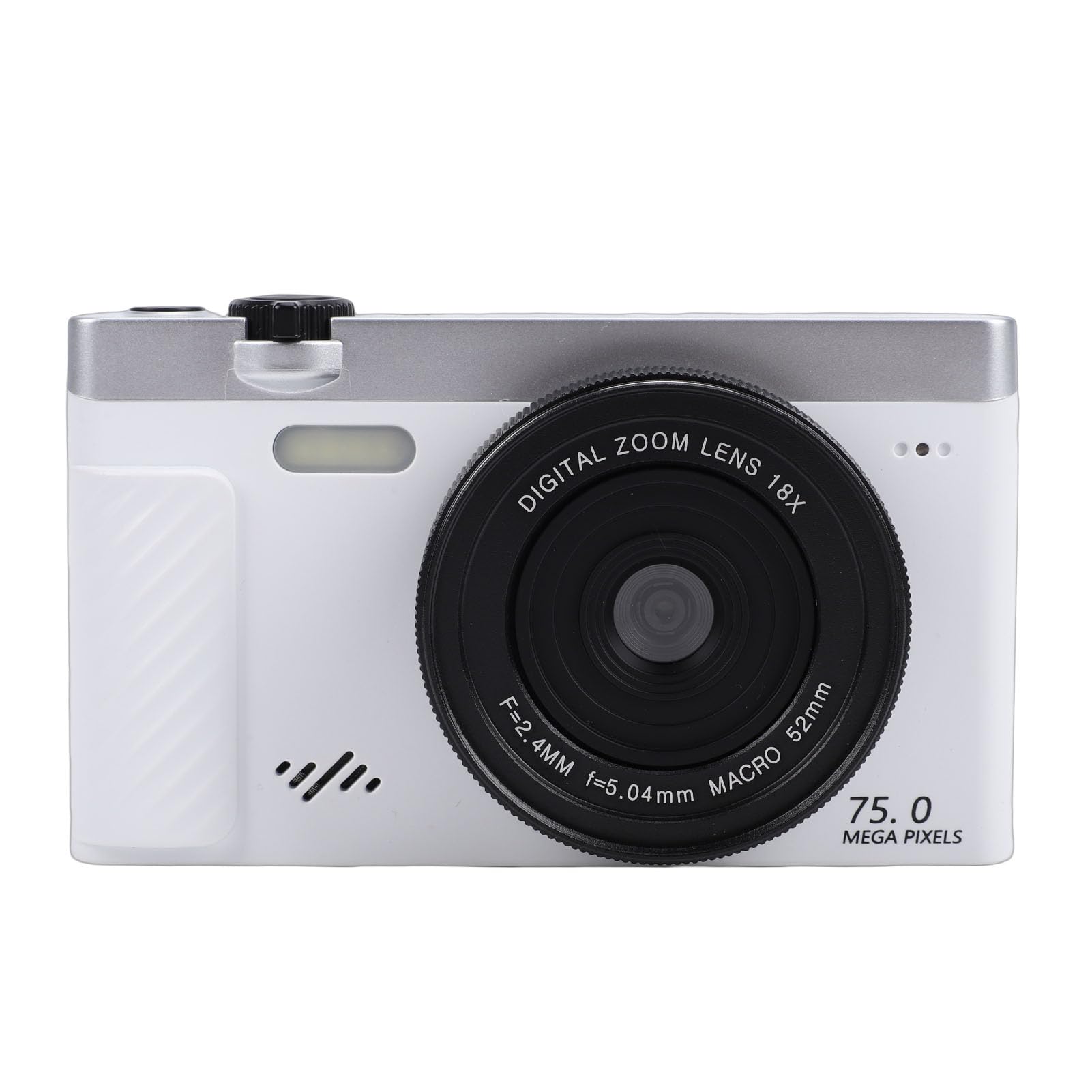 Aparat Cyfrowy 4K 75 MP Bezlusterkowy z 18-krotnym Zoomem do Fotografii Podróżniczej i Krajobrazowej (WHITE)
