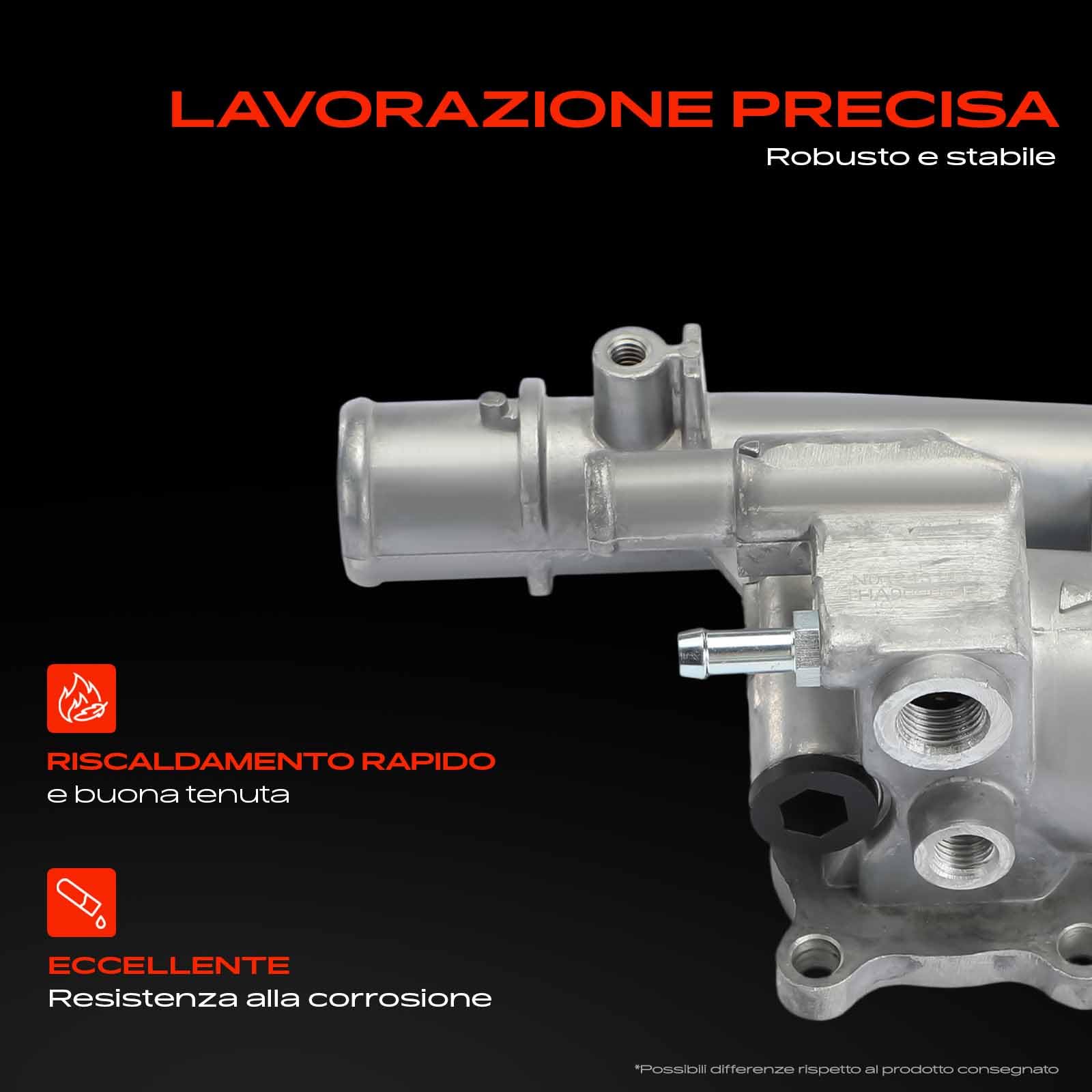 Frankberg Termostato del liquido di raffreddamento regolatore del liquido | Compatibile con: Marea Weekend 185, Fine settimana del Palio 171 173 178 373 374, Brava 182, Delta II 836, Marea 185