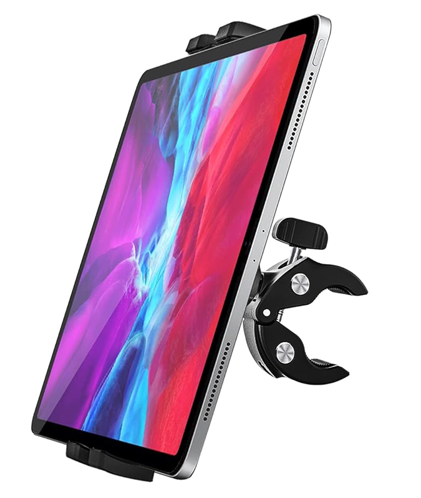 Amazon.co.jp: EXSHOW 自転車タブレットホルダー 脱落防止バイク
