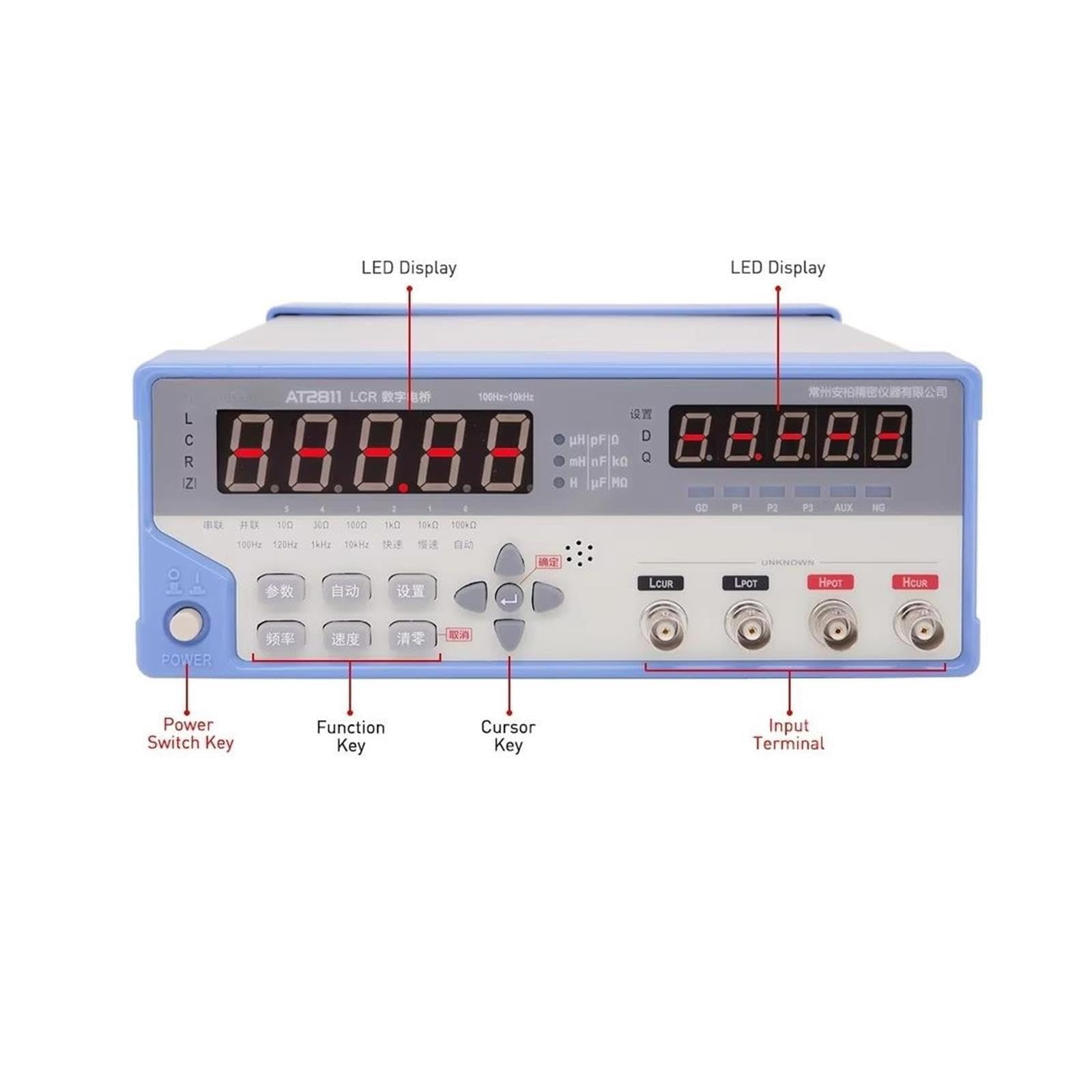 AT2811 Misuratore Digitale LCR Con Display LCD
